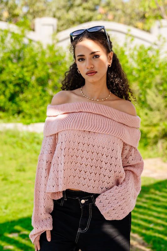 Chic Cascade Top in rose