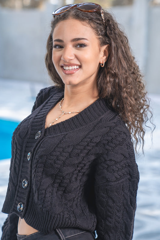 Snowbound Cozy Pullover black