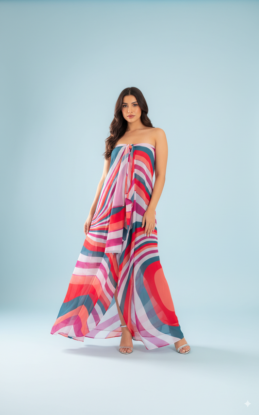 ABSTRACT WAVE PATTERN COVER UP