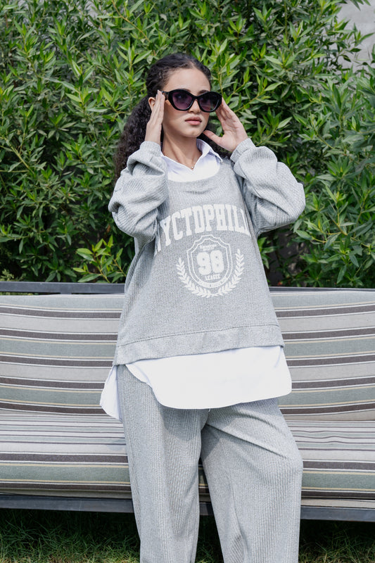 OCTOPHIL Knit casual suit gray