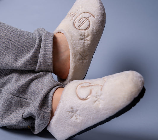 Dream Big White Slippers