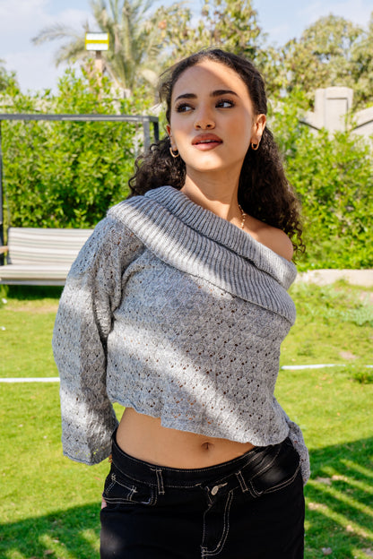 Chic Cascade Top in Aqua