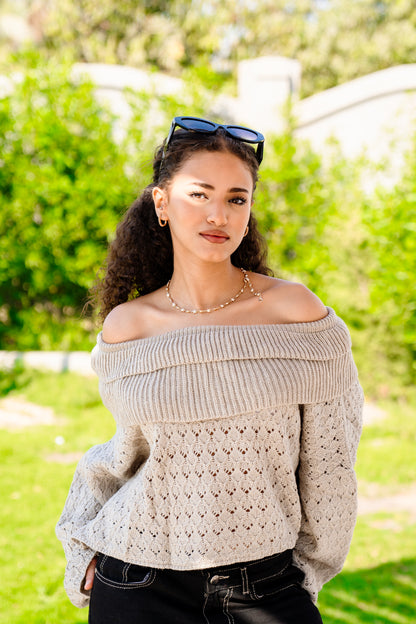 Chic Cascade Top in Aqua