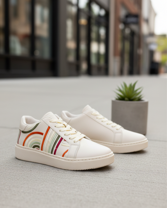 RAINBOW SNEAKERS beige