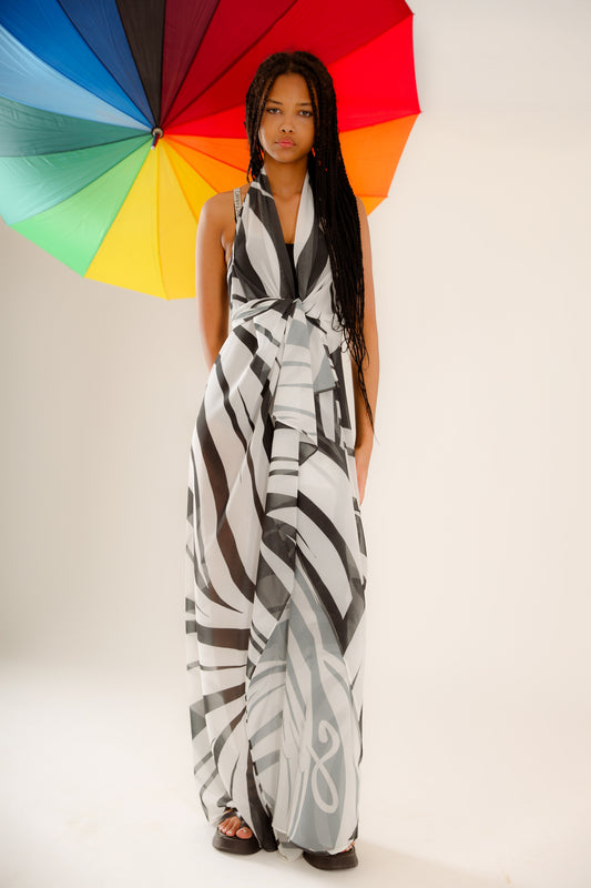 Zebra pattern cover up