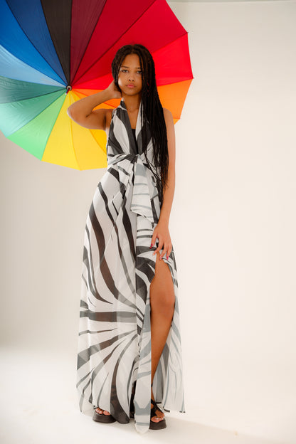 Zebra pattern cover up